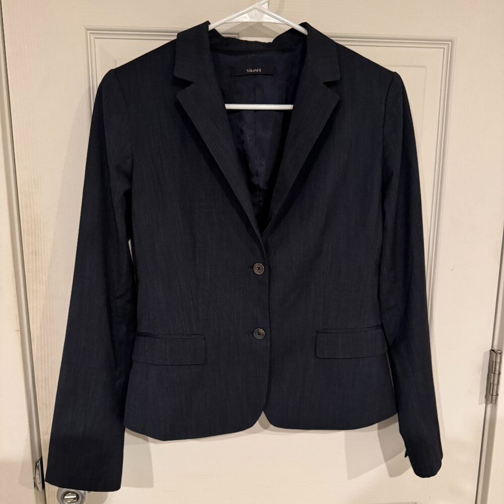 Tahari Navy Blue Blazer